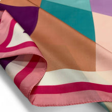 Load image into Gallery viewer, Geometric Print Square Scarf

