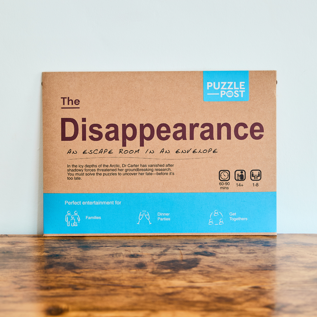 Escape Room in an Envelope: The Disappearance