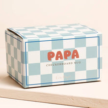 Load image into Gallery viewer, Ceramic Contrast Checkerboard Papa Mug
