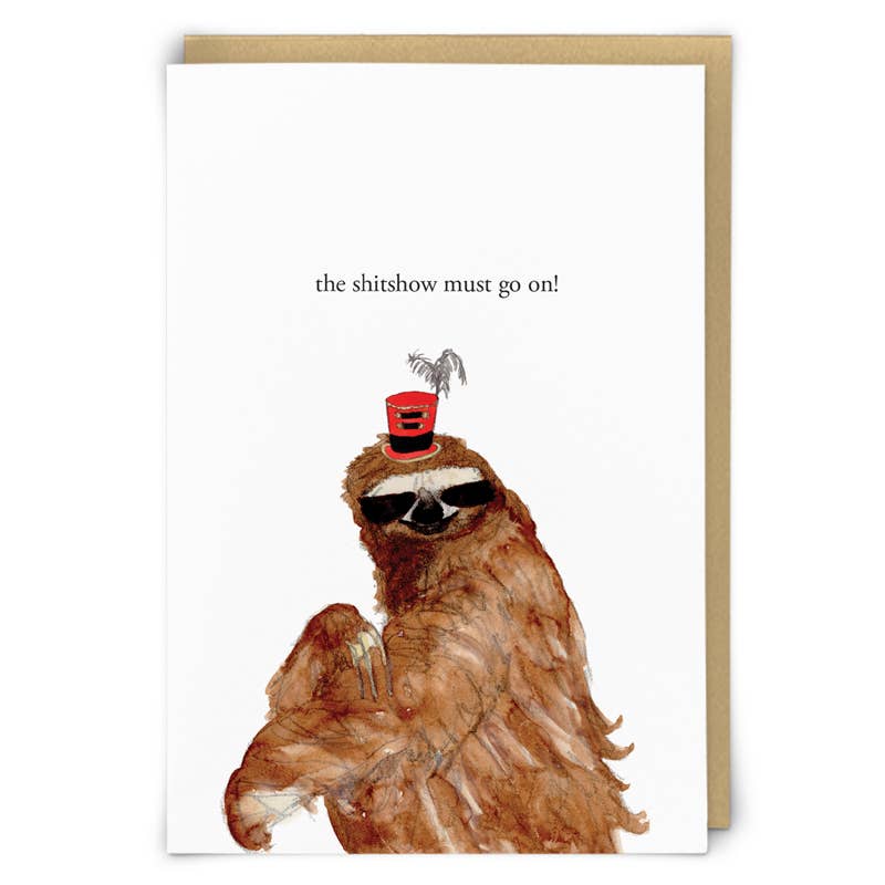 Shitshow Greetings Card