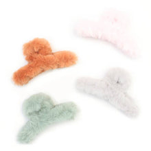 Load image into Gallery viewer, Faux Fur Hair Clamp
