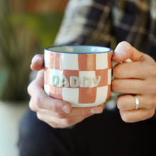 Load image into Gallery viewer, Ceramic Contrast Checkerboard Daddy Mug

