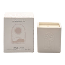 Load image into Gallery viewer, The Aromatherapy Co. Sunned Citrus &amp; Musk Candle
