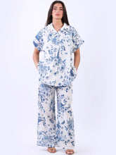 Load image into Gallery viewer, Butterfly Print Linen Blend Shirt
