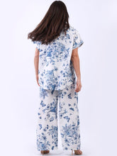 Load image into Gallery viewer, Butterfly Print Linen Blend Shirt
