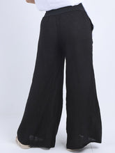 Load image into Gallery viewer, Black Linen Palazzo Pants
