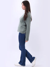 Load image into Gallery viewer, Sage Green Alpaca Wool Mix Sweater
