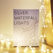 Load image into Gallery viewer, Mains Powered SIlver Waterfall String Lights
