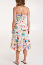 Load image into Gallery viewer, Fruit Print Halter Neck Dress
