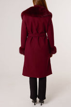 Load image into Gallery viewer, Faux Fur Collar Belted Coat
