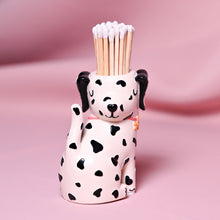 Load image into Gallery viewer, Ceramic Dog Matchstick Holder with Matches
