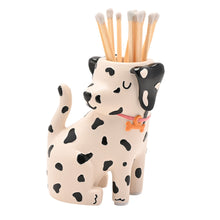 Load image into Gallery viewer, Ceramic Dog Matchstick Holder with Matches
