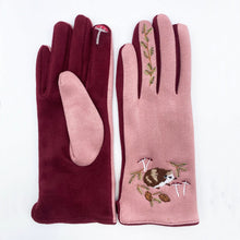 Load image into Gallery viewer, Secret Garden Hedgehog Embroidered Gloves
