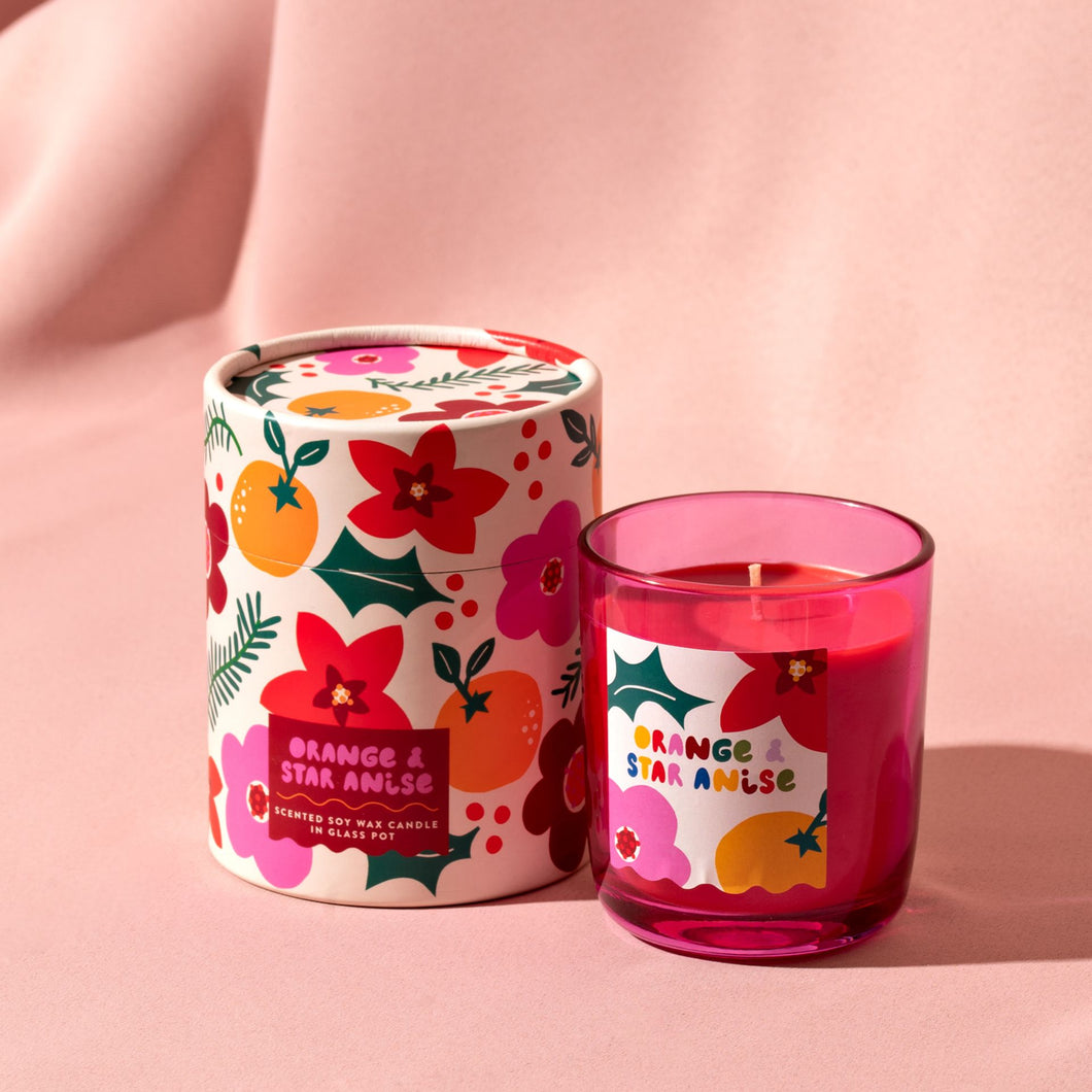 Orange & Star Anise Scented Candle