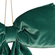 Load image into Gallery viewer, Oversized Green Velvet Bow Decoration
