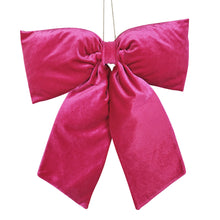 Load image into Gallery viewer, Oversized Pink Velvet Bow Decoration
