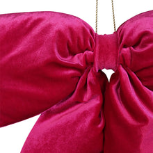 Load image into Gallery viewer, Oversized Pink Velvet Bow Decoration
