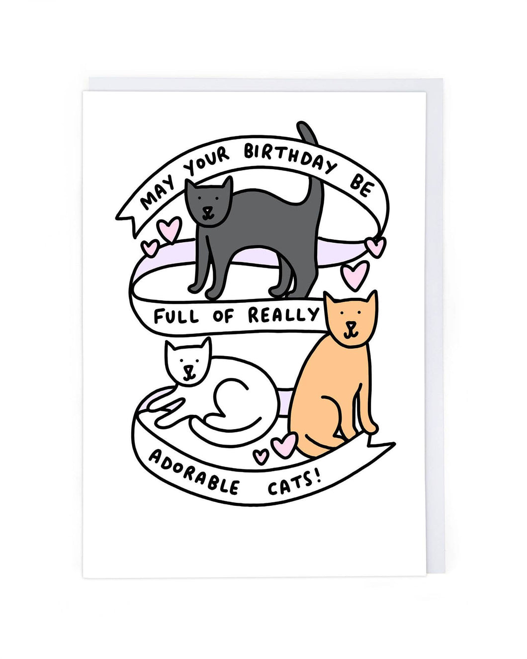 Adorable Cats Birthday Greetings Card