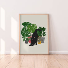 Load image into Gallery viewer, Boho Cat And Plants Print

