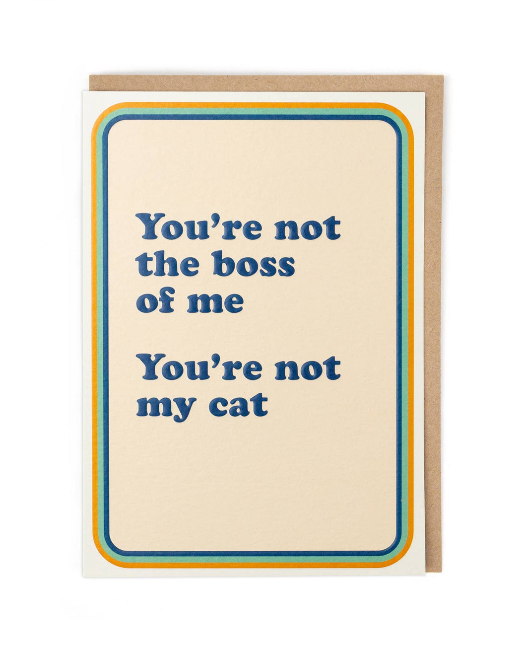 Not My Cat Birthday Greetings Card