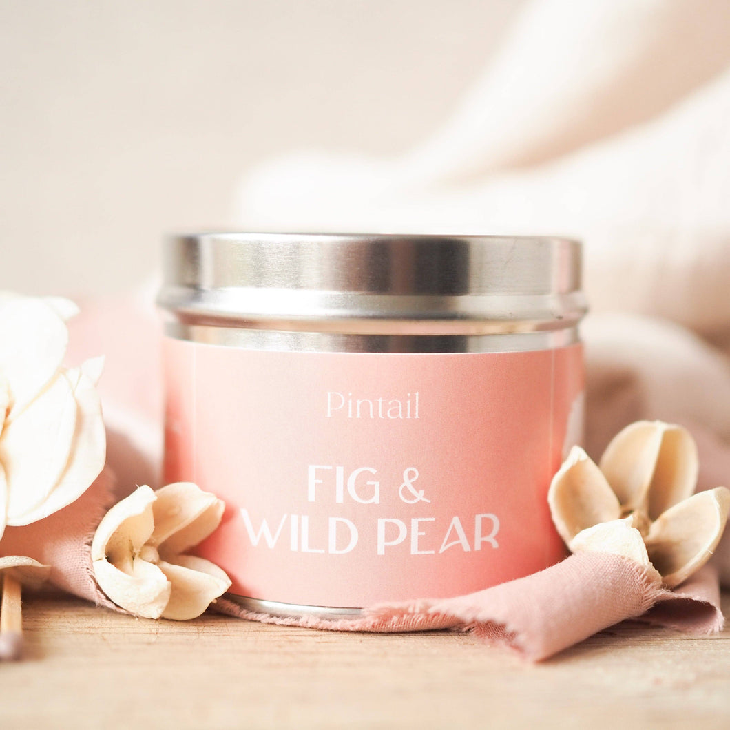 Fig & Wild Pear Scented Candle Tin