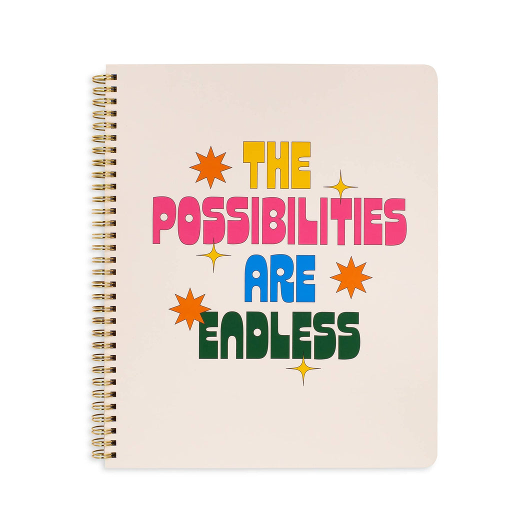 The Possibilities Are Endless Large Notebook