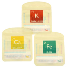 Load image into Gallery viewer, Periodic Table Set of 3 Reusable Snack Bags
