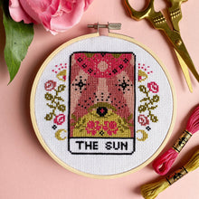 Load image into Gallery viewer, The Sun Tarot Card Cross Stitch Kit
