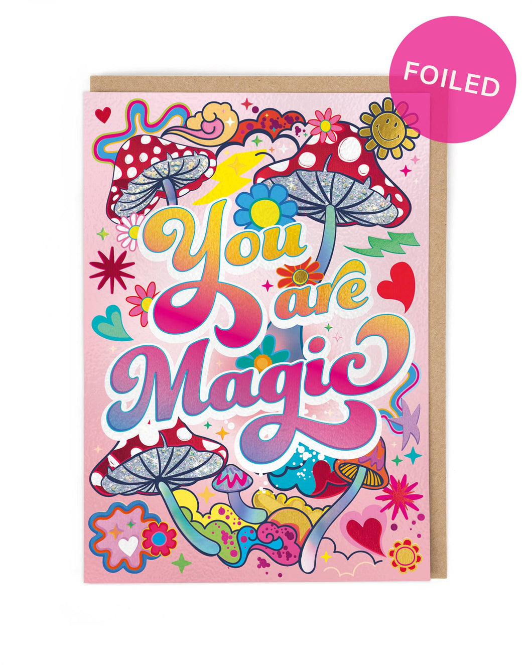 Magic Mushrooms Greetings Card