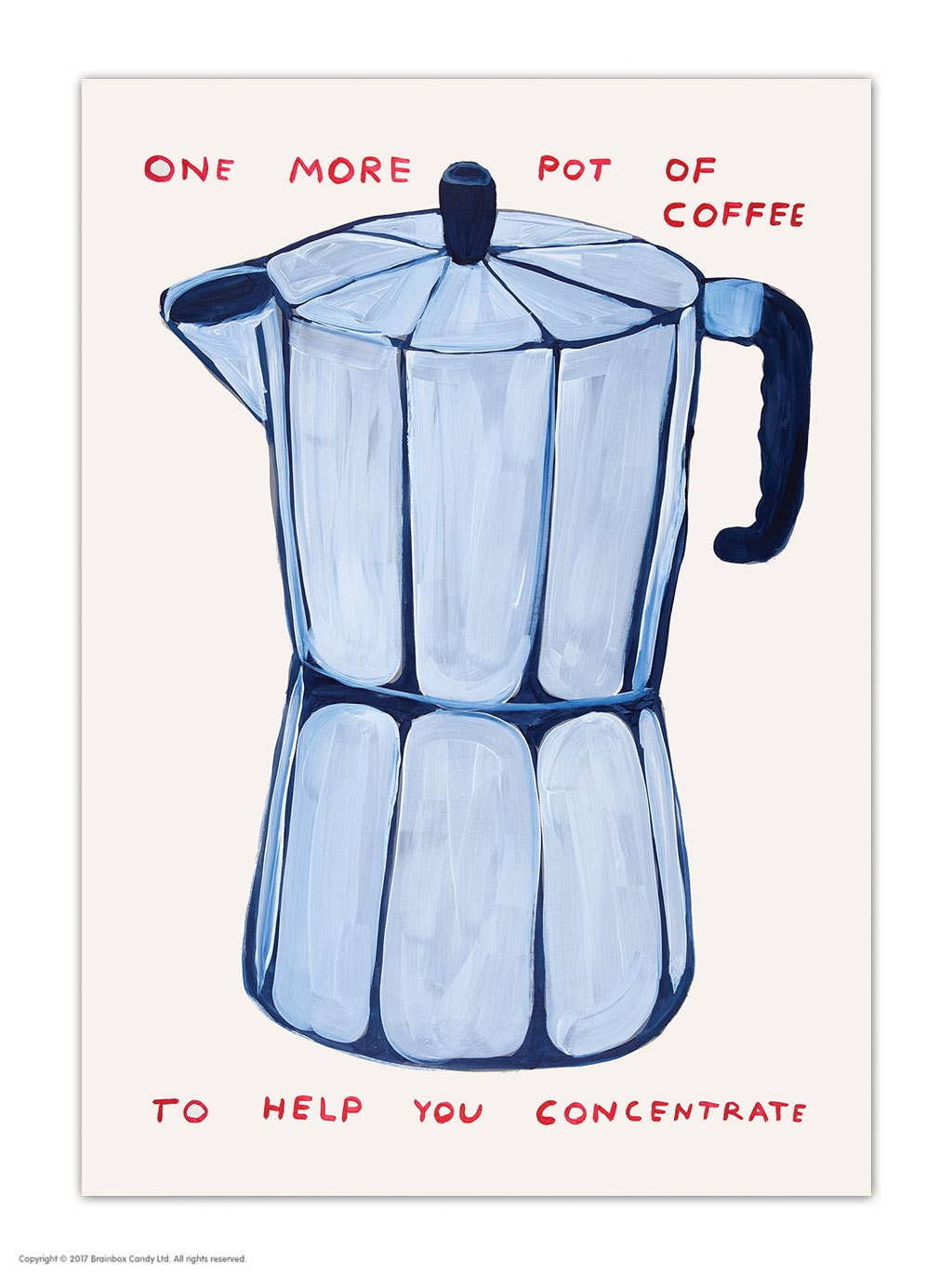 Funny Pot Of Coffee David Shrigley Postcard