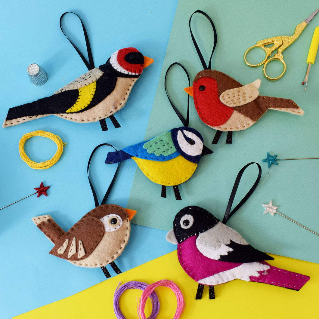 Garden Birds Felt Stitching Kit