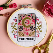 Load image into Gallery viewer, The Moon Tarot Card Cross Stitch Kit

