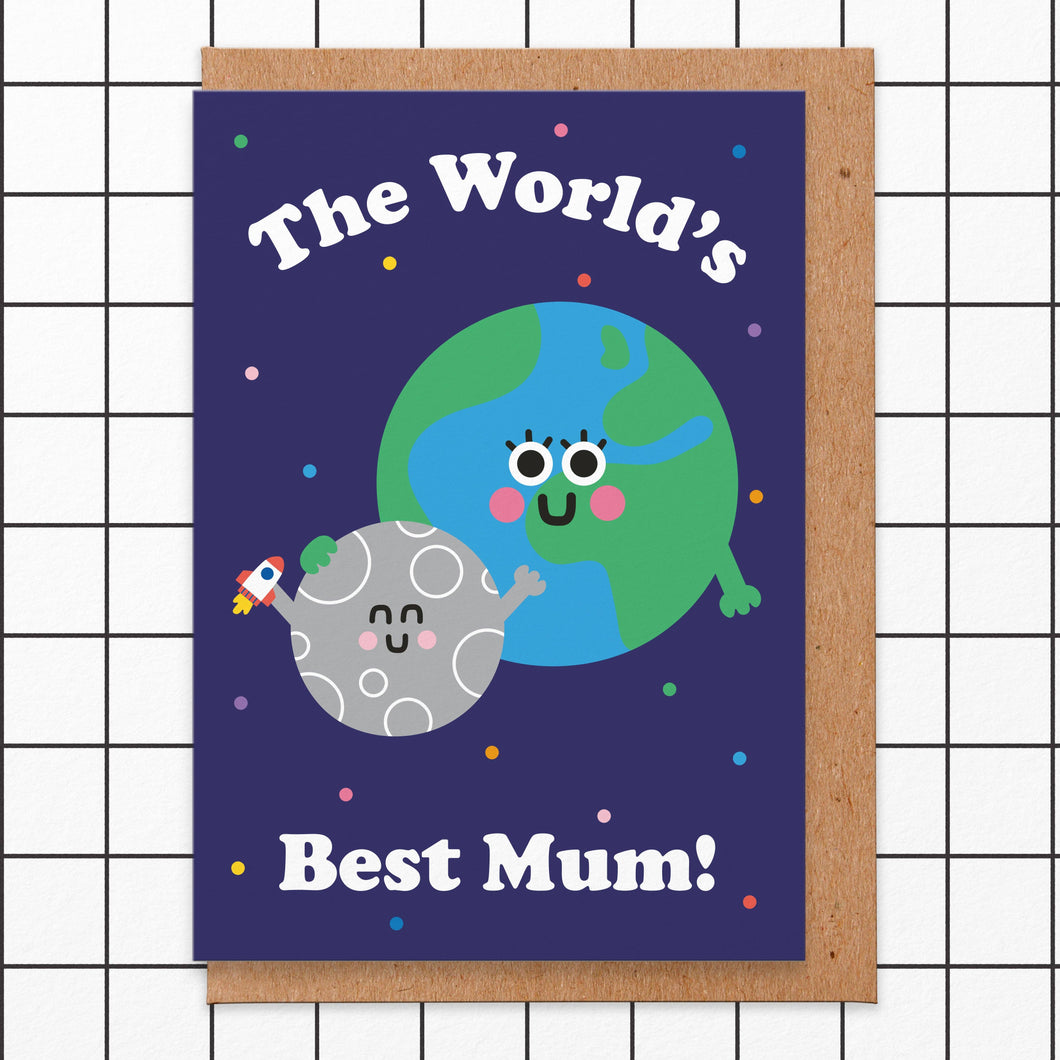Worlds Best Mum Greetings Card
