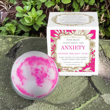 Load image into Gallery viewer, Anxiety Relief Plant Extract &amp; Sea Minerals Aromatherapy Bath Bomb
