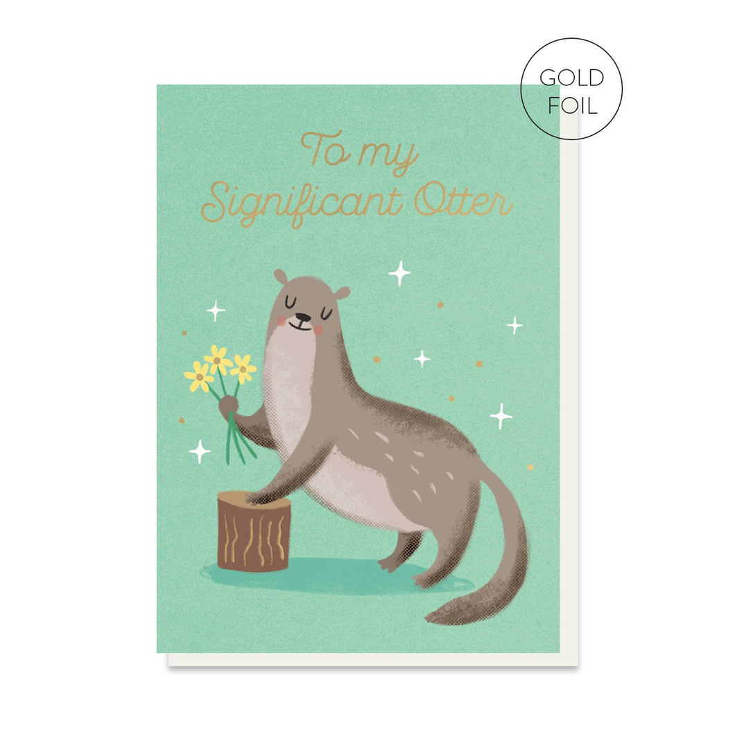 Significant Otter Greetings Card