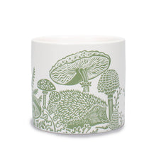 Load image into Gallery viewer, Woodland Mushrooms &amp; Hedgehog Ceramic Plant Pot
