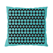 Load image into Gallery viewer, Magpie x Hornsea Repeat Flower Cushion in Teal
