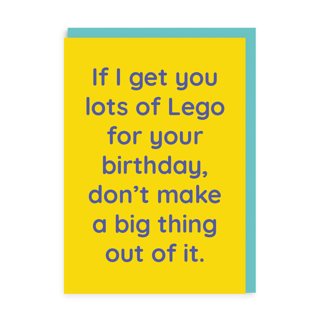 Lots of Lego Greetings Card