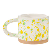 Load image into Gallery viewer, Yellow &amp; Green Splatterware Mug
