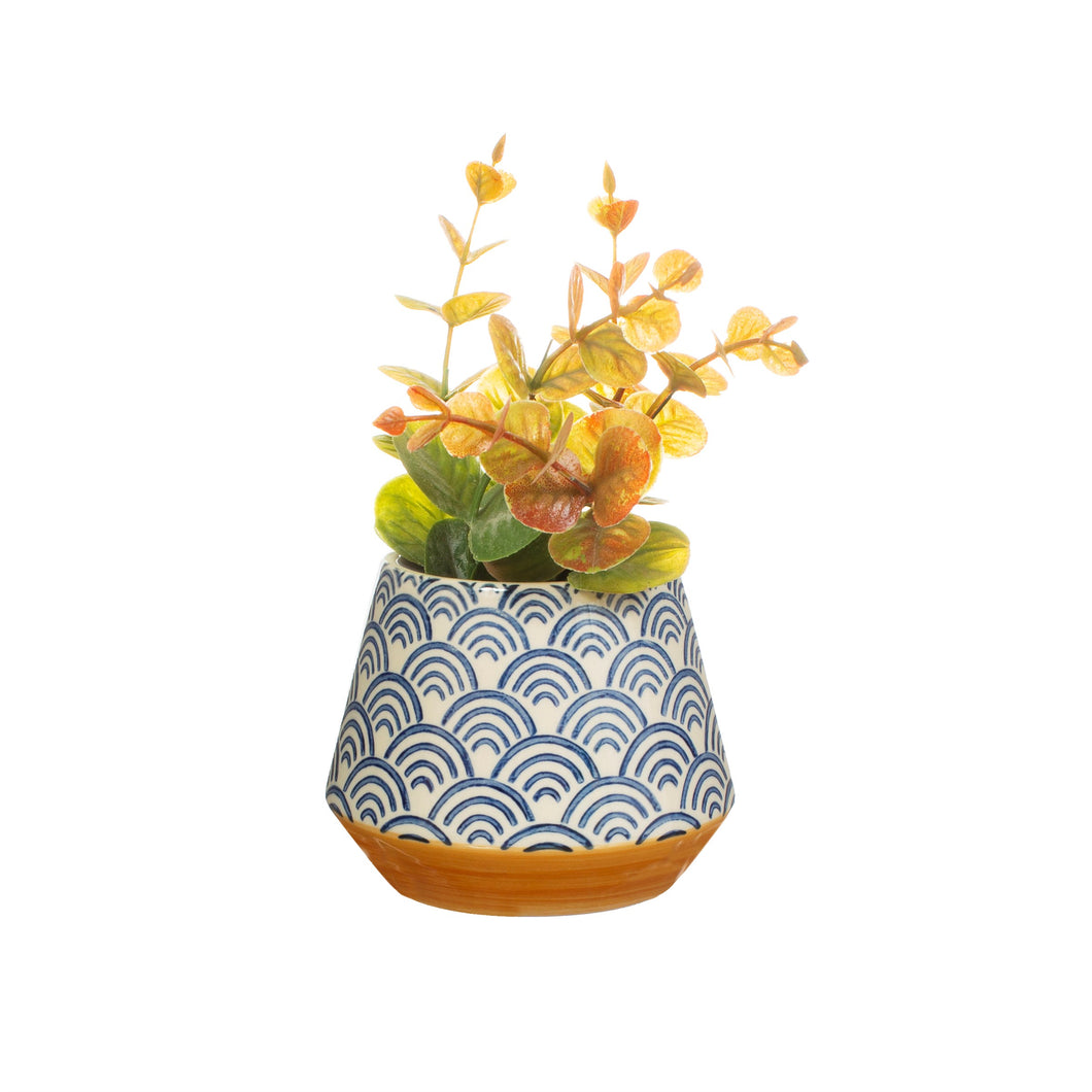 Small Blue Wave Planter
