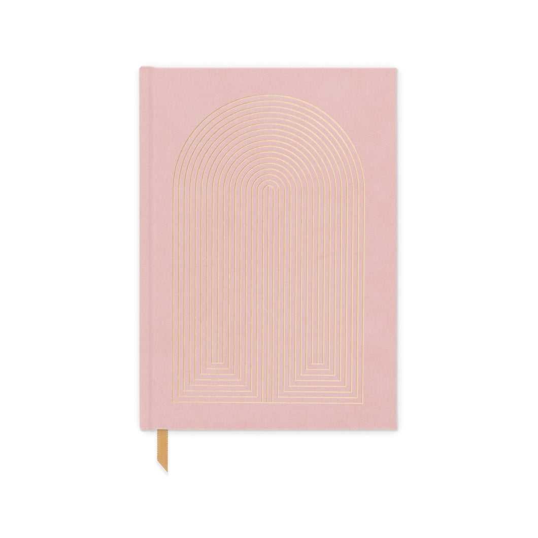 Radiant Rainbow Dusty Pink Book Cloth Journal