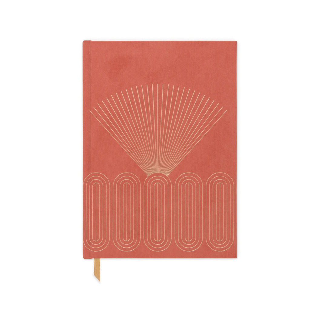Radiant Rays Terracotta Book Cloth Journal