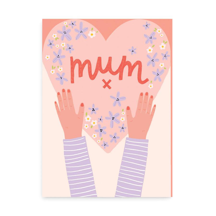 Mum Heart Greetings Card
