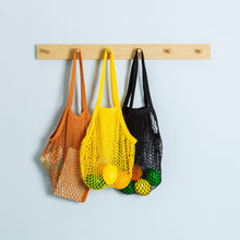 Load image into Gallery viewer, Mustard Yellow String Shopper Bag
