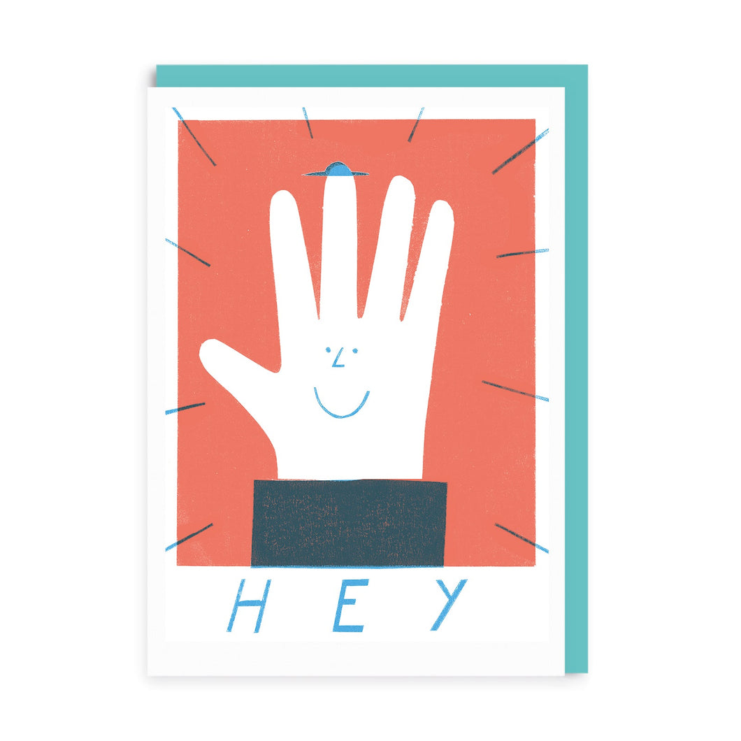 Hey! High Five Greetings Card