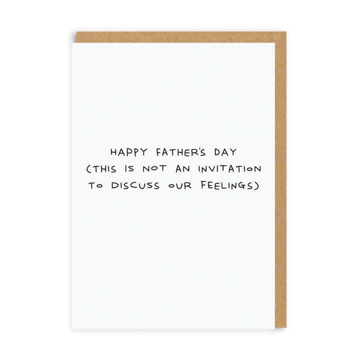 Not an Invitation Greetings Card