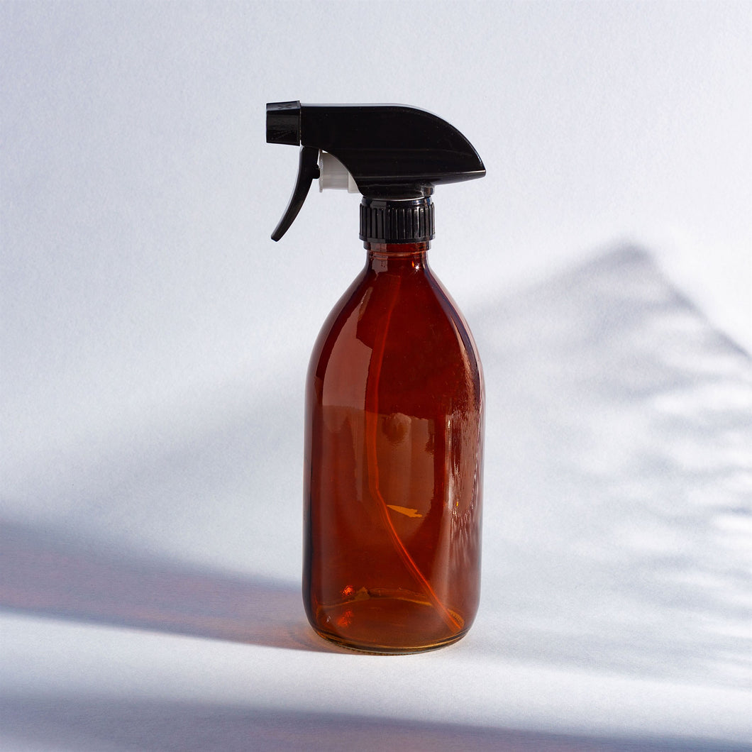 Amber Glass Refillable Spray Bottle