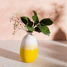 Load image into Gallery viewer, Yellow Ombre Glaze Vase
