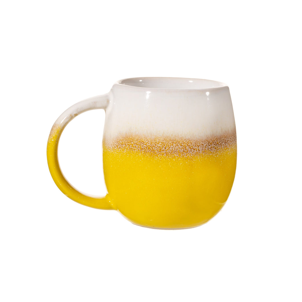Yellow Ombre Dip Glazed Mug