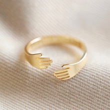 Load image into Gallery viewer, Adjustable Gold Hug Ring
